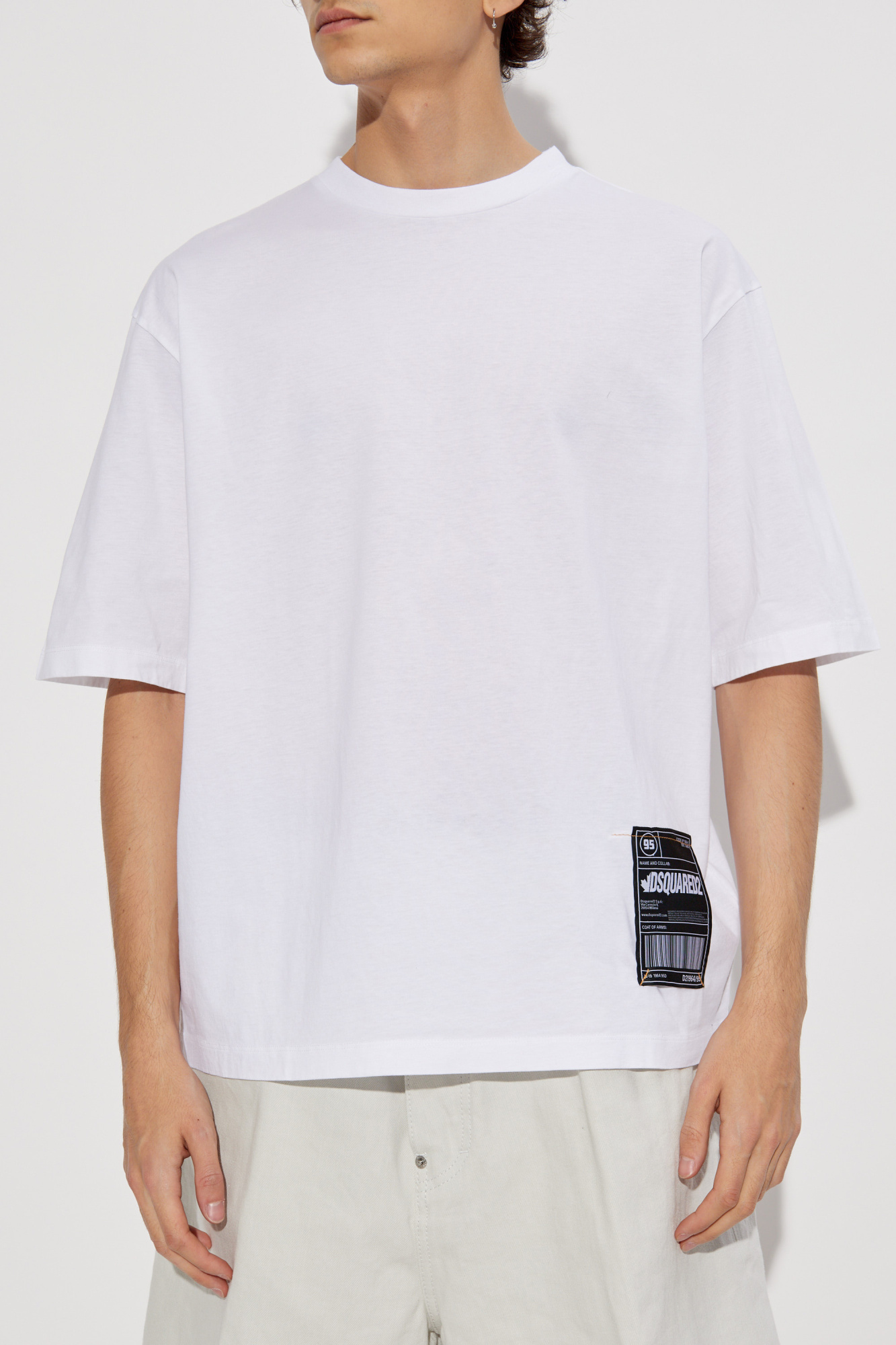 Dsquared2 T-shirt with logo patch | Men's Clothing | Vitkac